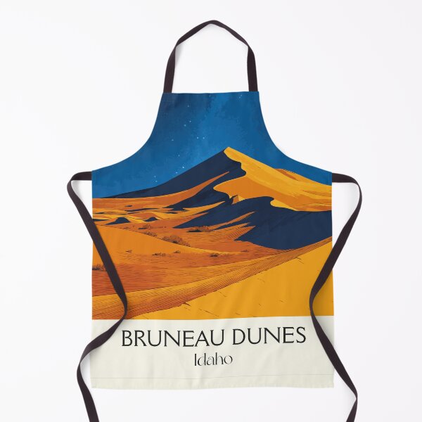 Item preview, Bruneau Dunes State Park Poster | Vintage Idaho Sand Dunes & Night Sky Art designed and sold by TuncGK.