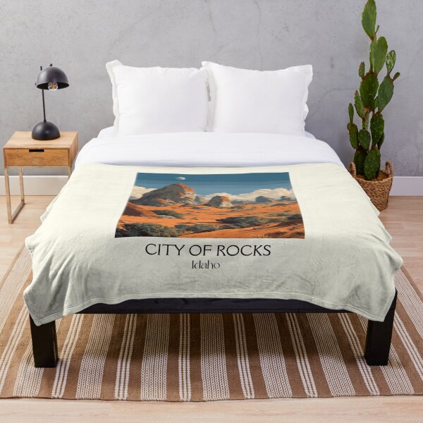 Aperçu de l'œuvre Affiche de la Cité des Roches, Idaho | Réserve nationale vintage et art de l'escalade créée et vendue par TuncGK.