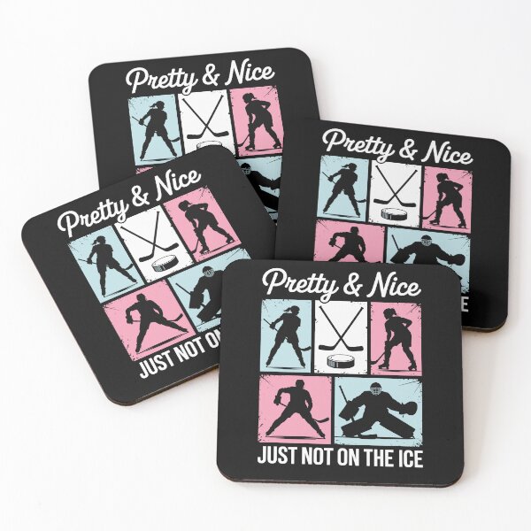 Item preview, Pretty And Nice Just Not On The Ice Girls Hockey designed and sold by Betsytiptoe.