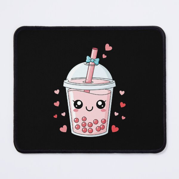 Item preview, Cute Kawaii Pink Bubble Tea Love designed and sold by istoriadesign.
