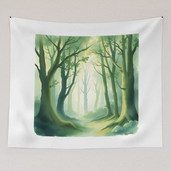 Item preview, Enchanted Forest Watercolor Art designed and sold by sharon1210.