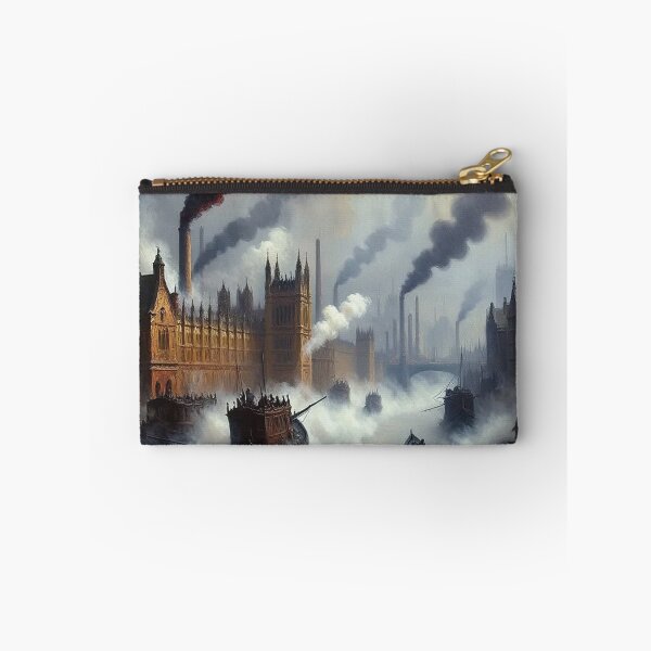 Item preview, Victorian Era London with steam and industrial elements after JMW TUrner designed and sold by Vintage Designs +.