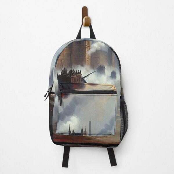 Item preview, Victorian Era London with steam and industrial elements after JMW TUrner designed and sold by Vintage Designs +.