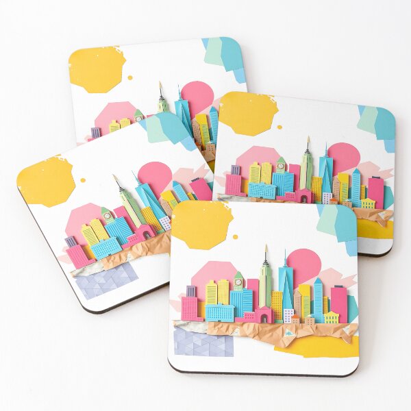 Item preview, Paper Collage City Skyline designed and sold by sharon1210.