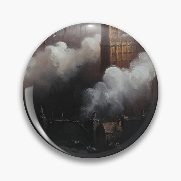 Item preview, Victorian Era London with steam and industrial elements after JMW TUrner designed and sold by Vintage Designs +.