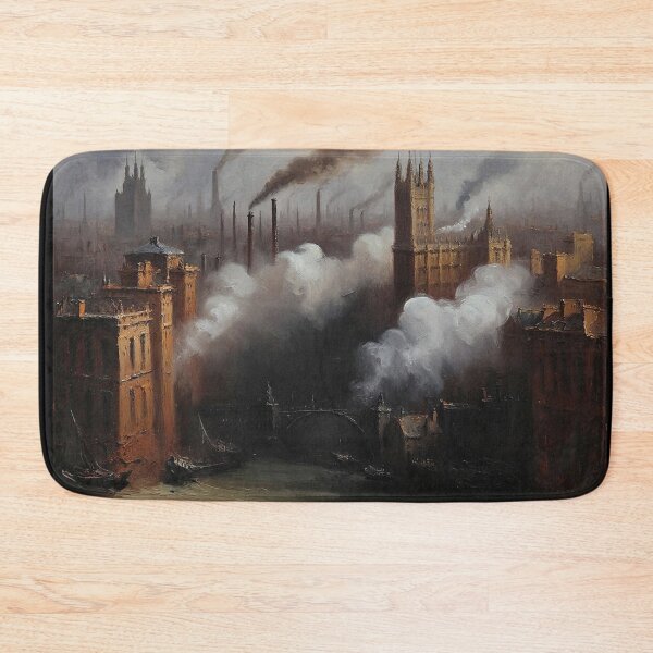 Item preview, Victorian Era London with steam and industrial elements after JMW TUrner designed and sold by Vintage Designs +.