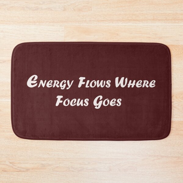 Item preview, Energy Flows Where Focus Goes – Motivational Mindset Quote Design designed and sold by ArtNestVerse.