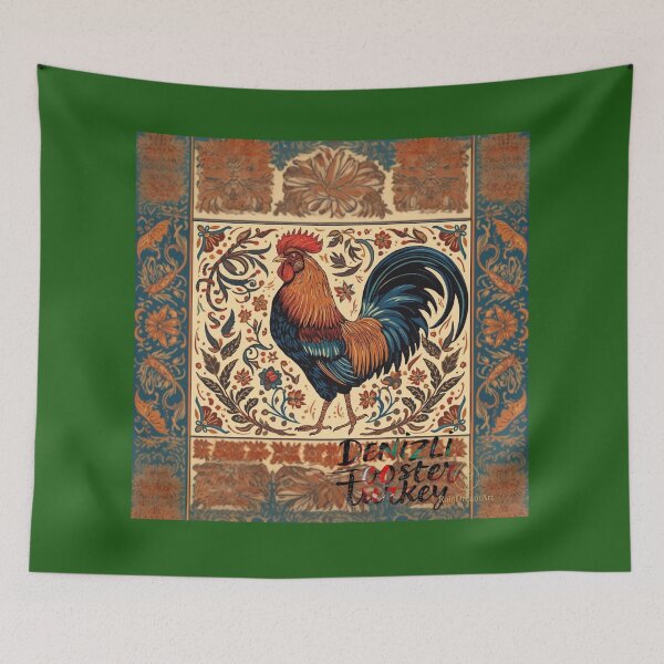 Item preview, Denizli rooster Anatolian motif handicrafts denı-izli rooster/anatolian traditional culture denizlirooster  designed and sold by Raindreamart.