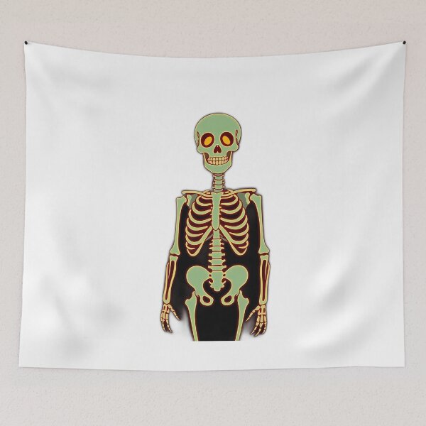 Item preview, Glow-in-the-Dark Cartoon Skeleton designed and sold by sharon1210.