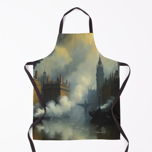Item preview, Victorian Era London with steam and industrial elements after JMW TUrner designed and sold by Vintage Designs +.