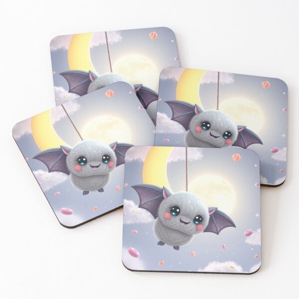 Item preview, Kawaii Bat Hanging Under Moon – Cute Spooky Season T-Shirt designed and sold by ArmaanArts.