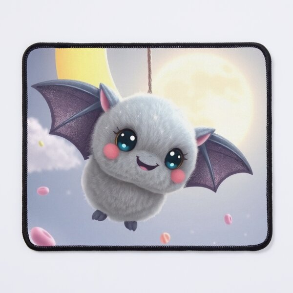 Item preview, Kawaii Bat Hanging Under Moon – Cute Spooky Season T-Shirt designed and sold by ArmaanArts.
