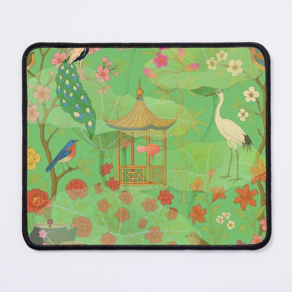 Item preview, Chinoiserie Garden of Blossoms — Enchanted Pagoda and Celestial Birds designed and sold by Sugar Wisdom .