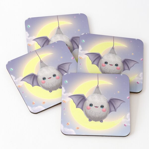 Item preview, Fluffy Kawaii Bat Under Crescent Moon – Cute Gothic T-Shirt designed and sold by ArmaanArts.