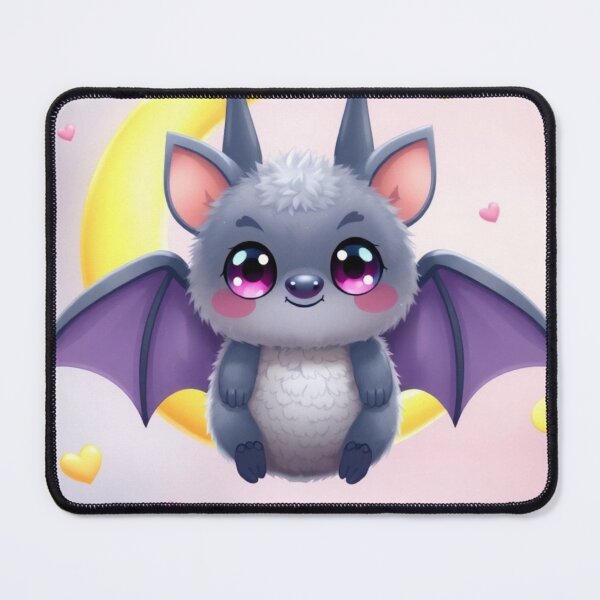 Item preview, Kawaii Bat in Night Sky – Cute Pastel Crescent Moon T-Shirt designed and sold by ArmaanArts.