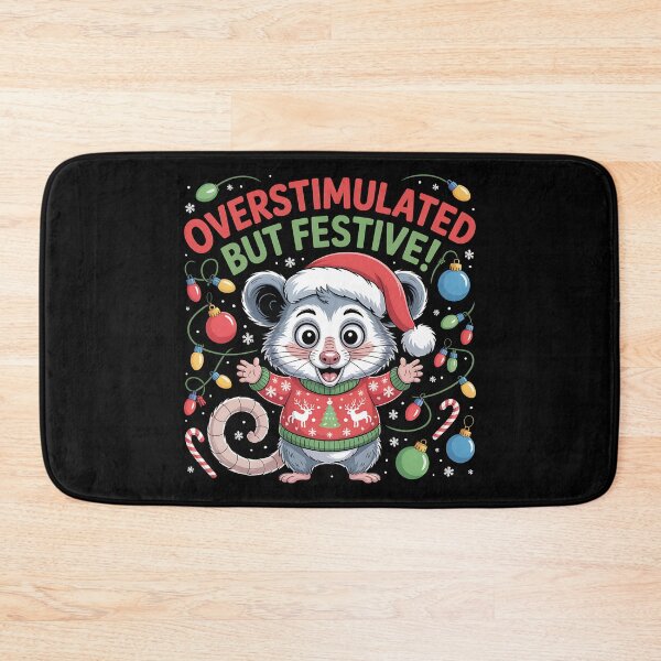 Item preview, Overstimulated But Festive – Funny Christmas Design for Introverts, ADHD, and Holiday Humor Lovers. designed and sold by ZyziowskyArt.
