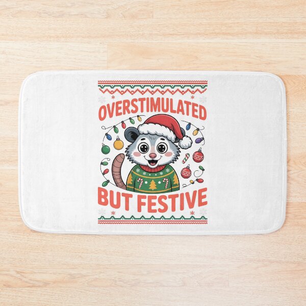 Item preview, Overstimulated But Festive – Funny Christmas Design for Introverts, ADHD, and Holiday Humor Lovers. designed and sold by ZyziowskyArt.