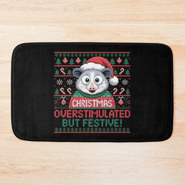 Item preview, Overstimulated But Festive – Funny Christmas Design for Introverts, ADHD, and Holiday Humor Lovers designed and sold by ZyziowskyArt.
