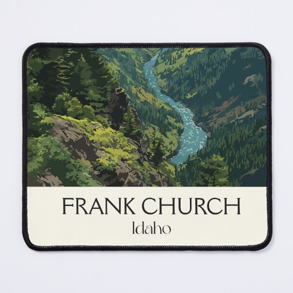 Item preview, Frank Church Wilderness Idaho Vintage Travel Poster | River of No Return Art Print | Forest Landscape Decor designed and sold by TuncGK.