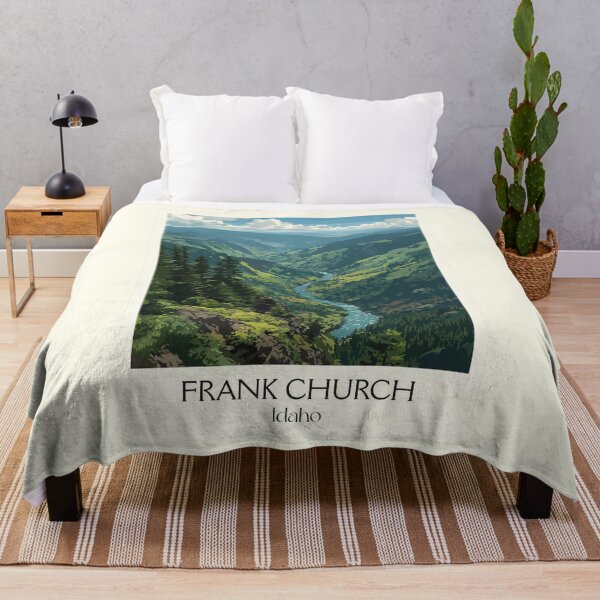 Item preview, Frank Church Wilderness Idaho Vintage Travel Poster | River of No Return Art Print | Forest Landscape Decor designed and sold by TuncGK.