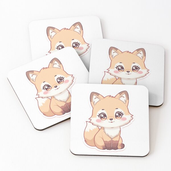 Item preview, Kawaii Fox – Cute and Adorable Fox designed and sold by KawaiiAI-Art.