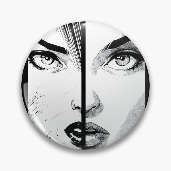 Artikelvorschau, Comic Split Face – Schwarz-Weiß Graphic Novel Design entworfen und verkauft von Meiersbeste.