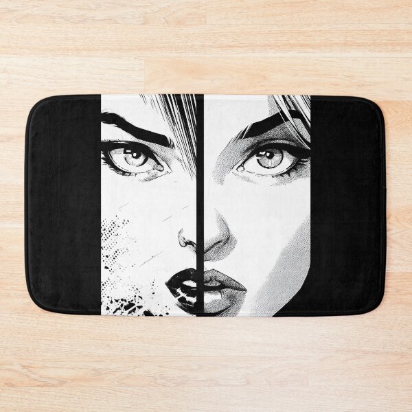 Item preview, Comic Split Face – Black and White Graphic Novel Design designed and sold by Meiersbeste.
