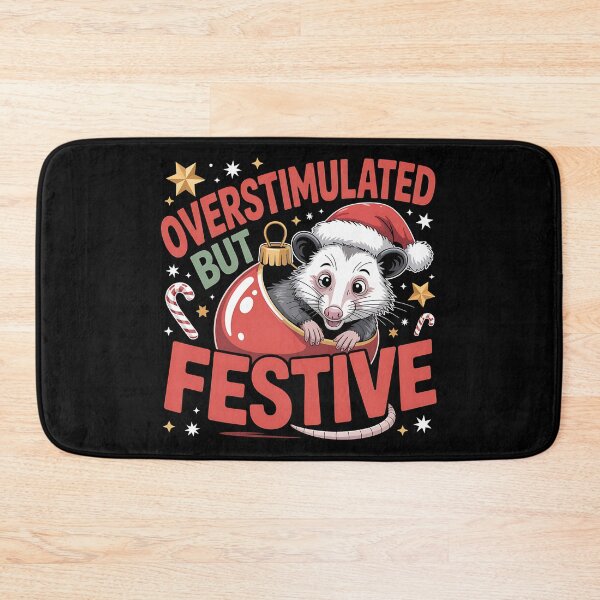 Item preview, Overstimulated But Festive – Funny Christmas Design for Introverts, ADHD, and Holiday Humor Lovers. designed and sold by ZyziowskyArt.