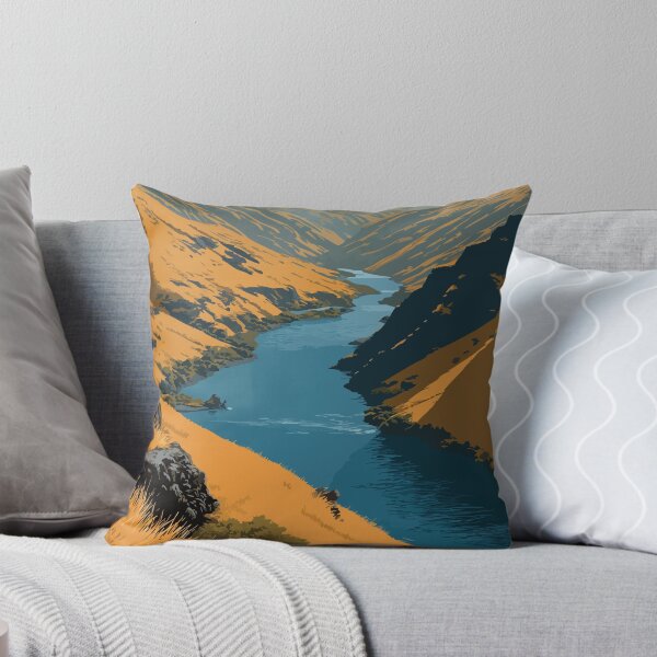 Item preview, Lewiston Idaho Vintage Travel Poster | Snake River Valley Art Print | Inland Seaport Decor designed and sold by TuncGK.