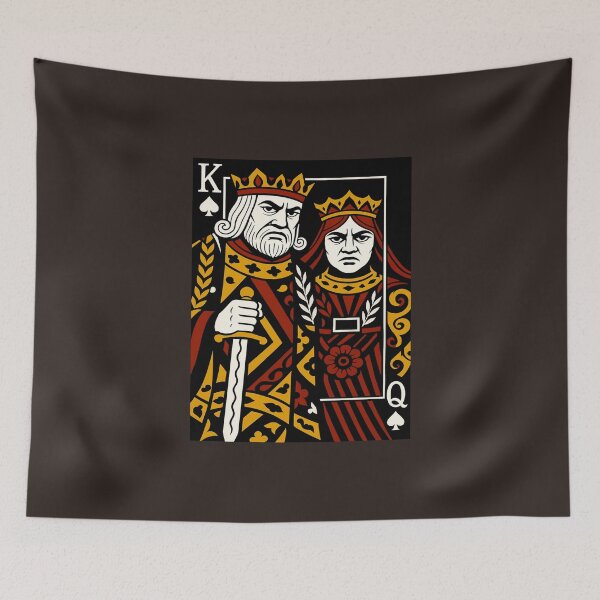 Item preview, King and Queen of Spades – Bold Playing Card Artwork designed and sold by SuccessHunters.