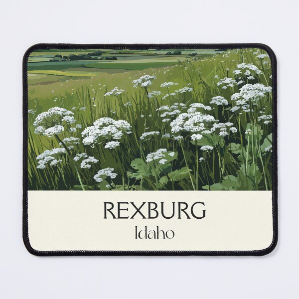 Item preview, Rexburg Idaho Vintage Travel Poster | Wildflower Meadow Art Print | Eastern Idaho Landscape Decor designed and sold by TuncGK.