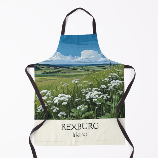 Item preview, Rexburg Idaho Vintage Travel Poster | Wildflower Meadow Art Print | Eastern Idaho Landscape Decor designed and sold by TuncGK.