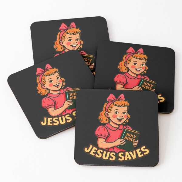 Item preview, Jesus Saves A Little Girl With a Holy Bible designed and sold by plushism.
