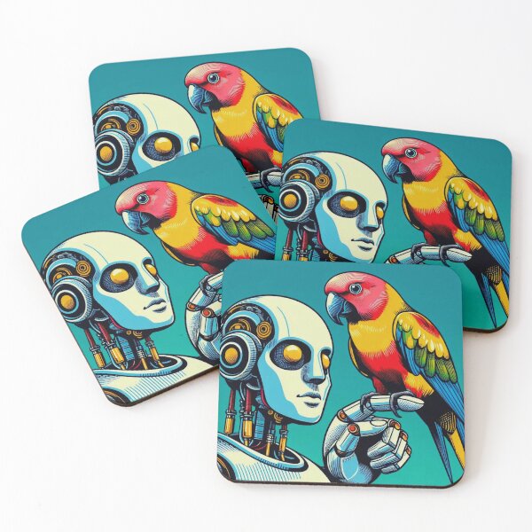 Item preview, Robot and parrot  designed and sold by Dogandesighn.