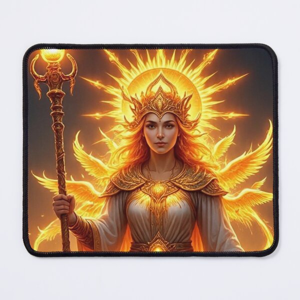 Item preview, Solar Goddess – Golden Celestial Queen of Light and Fire designed and sold by MissSaylor.
