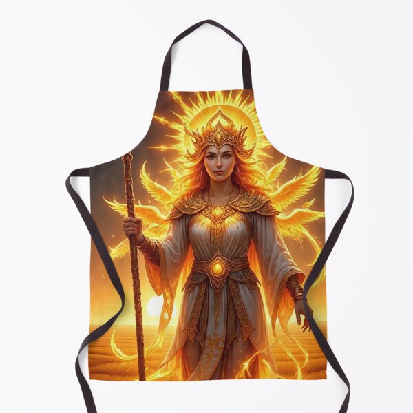 Item preview, Solar Goddess – Golden Celestial Queen of Light and Fire designed and sold by MissSaylor.