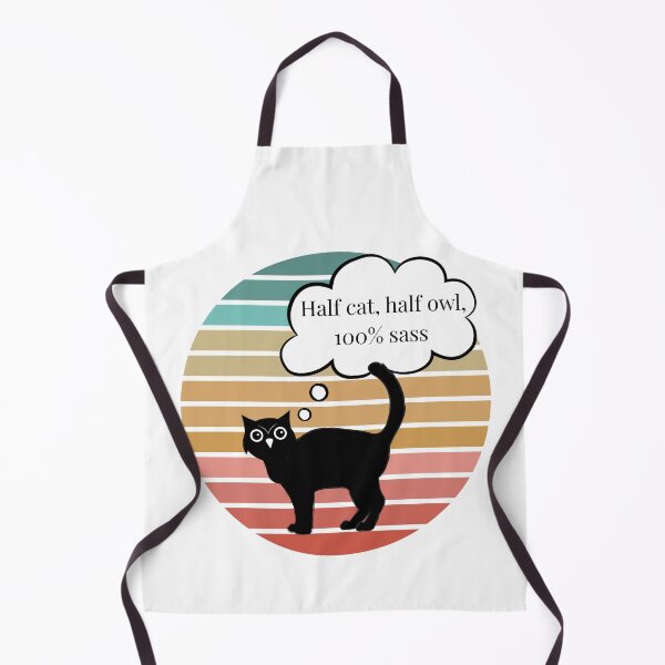 Item preview, Half Cat, Half Owl, 100% Sass – Retro Meowl Design designed and sold by EVESTUDIOART.