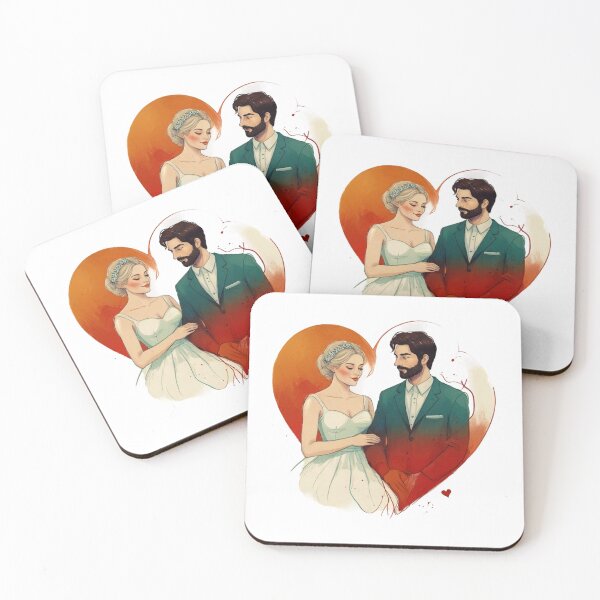 Item preview, Wedding Couple Heart designed and sold by Digiheart.