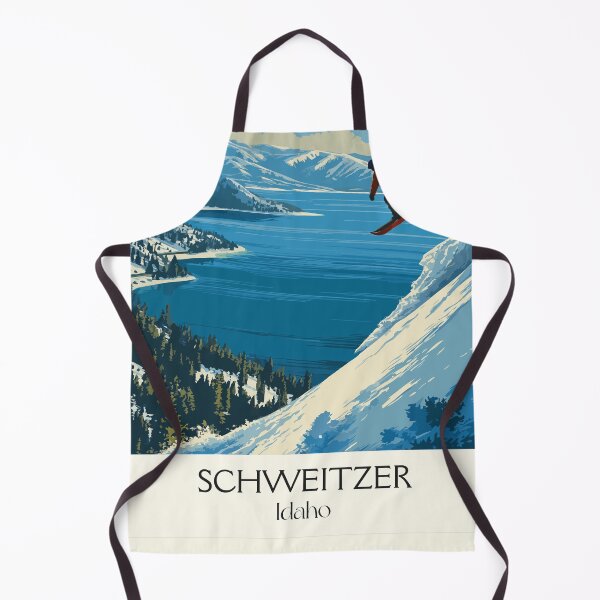 Item preview, Schweitzer Idaho Vintage Travel Poster | Snowboarding Mountain Art Print | Idaho Ski Resort Decor designed and sold by TuncGK.