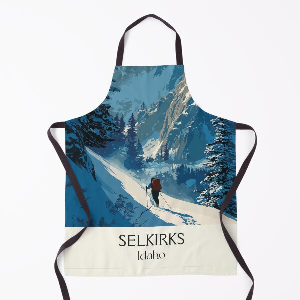 Item preview, Selkirk Mountains Idaho Vintage Poster | Backcountry Skiing Art Print | Idaho Panhandle Winter Decor designed and sold by TuncGK.