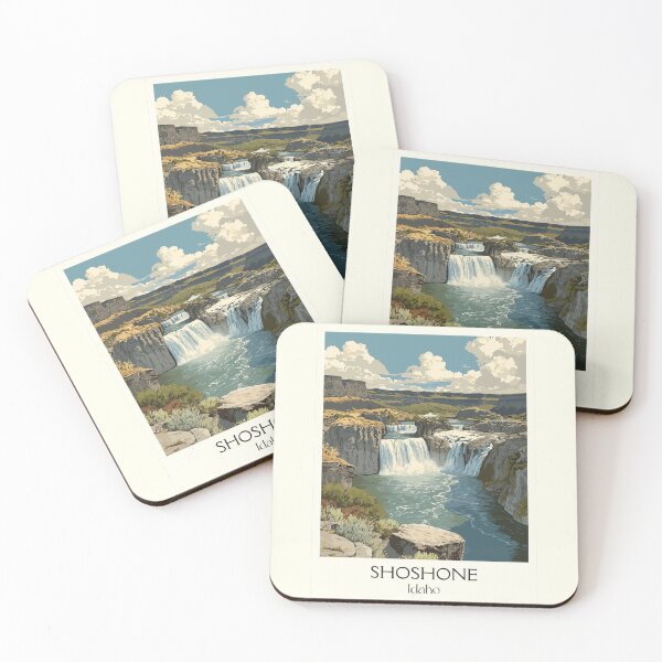 Item preview, Shoshone Falls Idaho Vintage Poster | Niagara of the West Art Print | Twin Falls Travel Decor designed and sold by TuncGK.