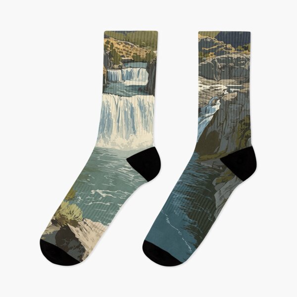 Item preview, Shoshone Falls Idaho Vintage Poster | Niagara of the West Art Print | Twin Falls Travel Decor designed and sold by TuncGK.