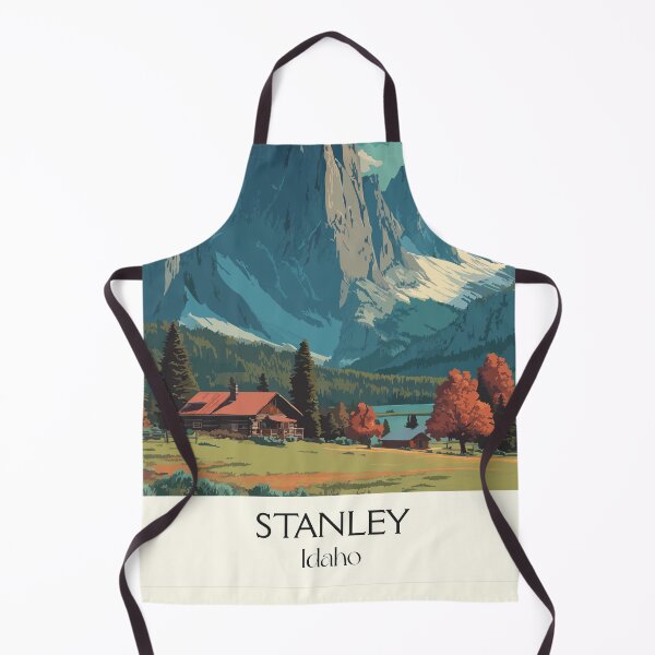 Item preview, Stanley Idaho Vintage Travel Poster | Sawtooth Mountain Cabin Art Print | Central Idaho Scenery Decor designed and sold by TuncGK.