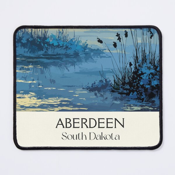 Item preview, Aberdeen South Dakota Vintage Travel Poster | Prairie Wetlands Art Print | James River Valley Decor designed and sold by TuncGK.