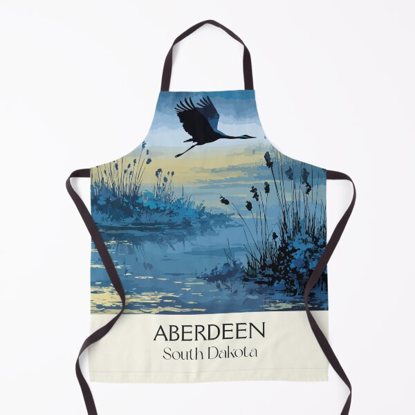 Item preview, Aberdeen South Dakota Vintage Travel Poster | Prairie Wetlands Art Print | James River Valley Decor designed and sold by TuncGK.