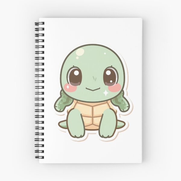 Item preview, Kawaii Turtle – Cute and Adorable Turtle designed and sold by KawaiiAI-Art.