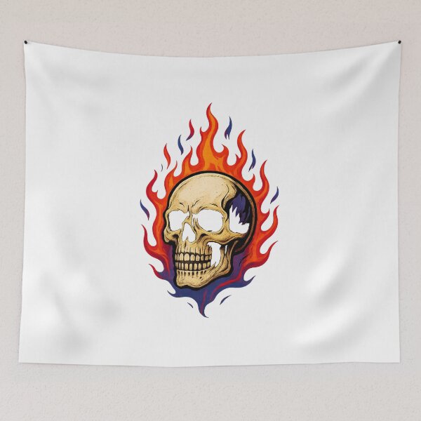 Item preview, Flaming Skull Inferno designed and sold by luckyyouth.