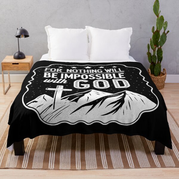 Item preview, Luke 1:37 For Nothing Will Be Impossible With God designed and sold by plushism.