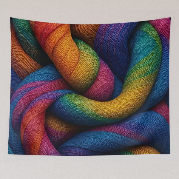 Item preview, Rainbow Threads designed and sold by Kaleidoscope Print.