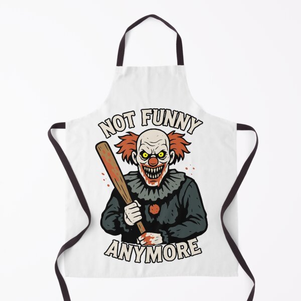 Item preview, Not Funny Anymore Evil Clown Horror Halloween designed and sold by SnappyPNG.